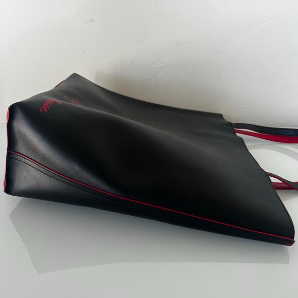 Disney Minnie Mouse Bow Mini Tote Bag Black Red - Picture 4 of 10